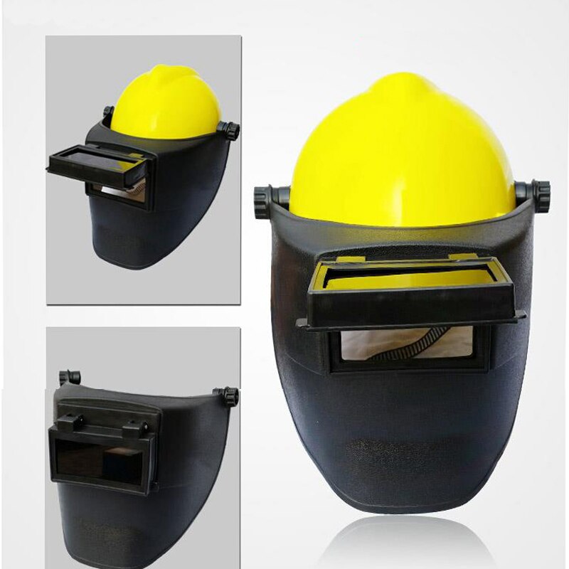 용접 노란색 보호 마스크 샌드블라스팅 방진 코팅 산업용 용접기 마스크 모자, 용접 수 조절 마스크 DFS028